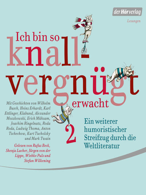Title details for Ich bin so knallvergnügt erwacht 2 by Wilhelm Busch - Wait list